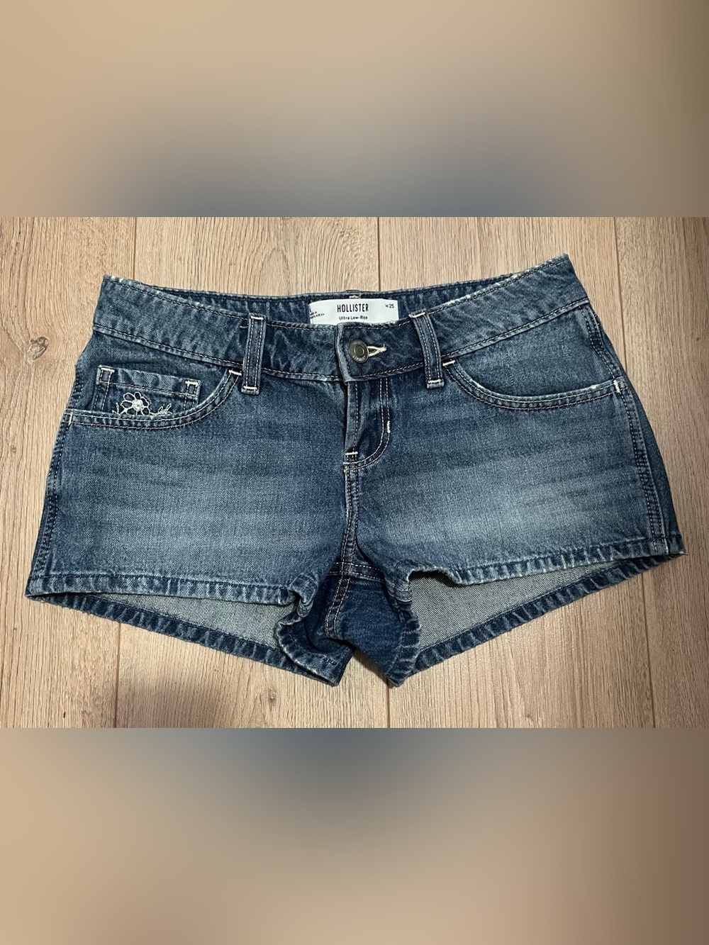 Hollister low rise jean shorts